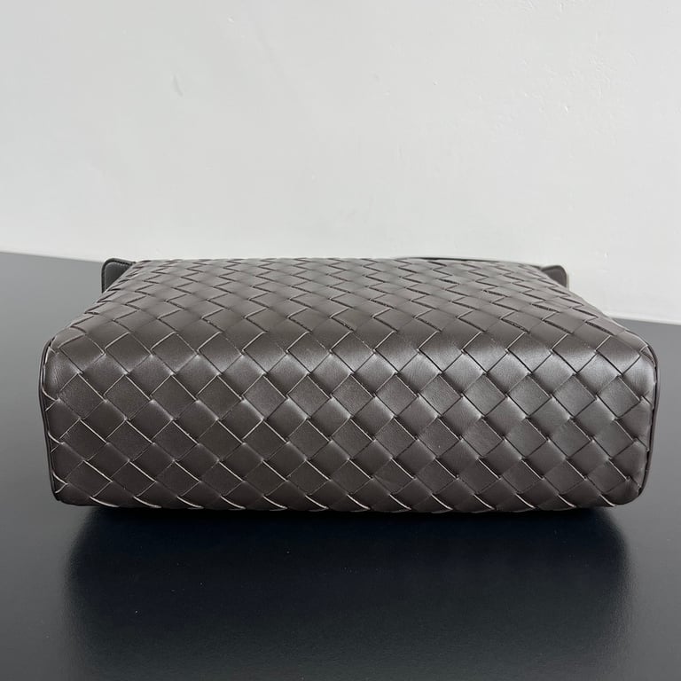 Bottega Veneta Tribeca Intrecciato Bag Dark Brown - 7