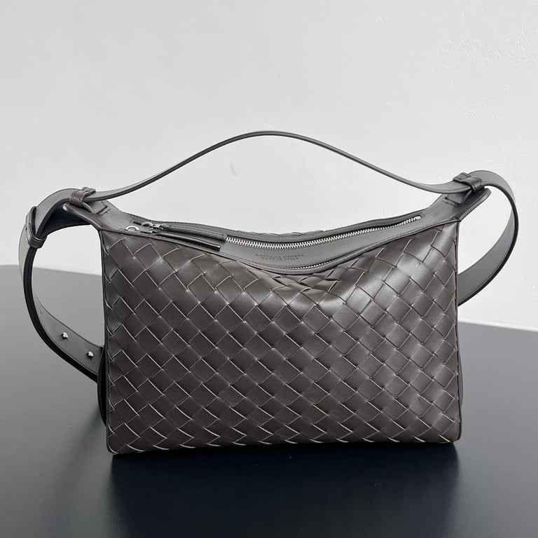 Bottega Veneta Tribeca Intrecciato Bag Dark Brown - 9