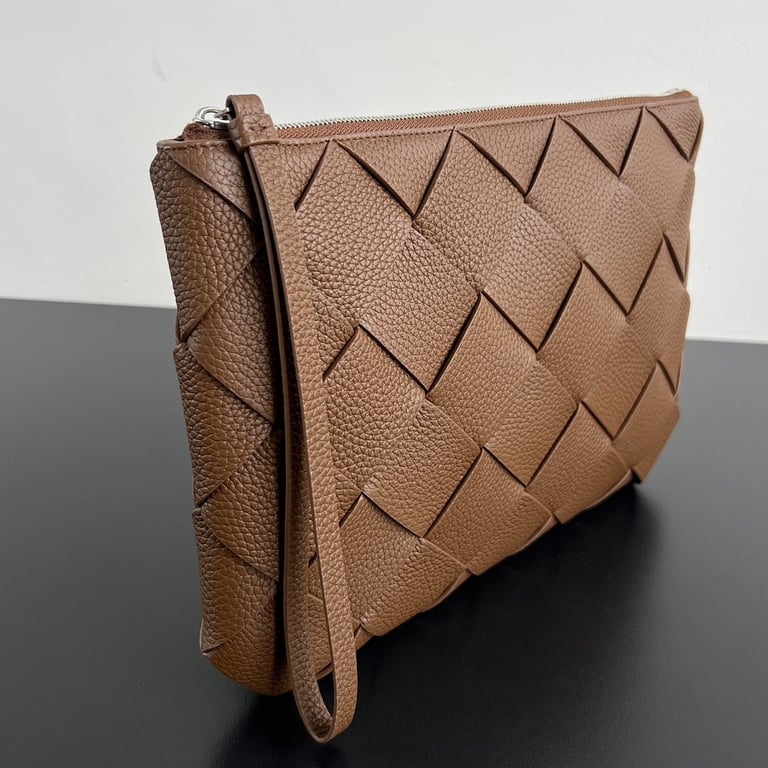 Bottega Veneta Diago Large Intrecciato Clutch Brown - 9