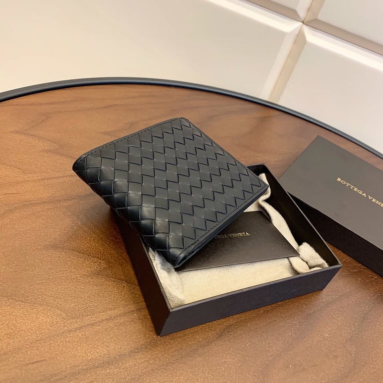Bottega Veneta Intrecciato Leather Bi-Fold Wallet Black - 6