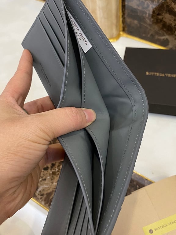 Bottega Veneta Intrecciato Bi-Fold Wallet 605721 Grey - 7