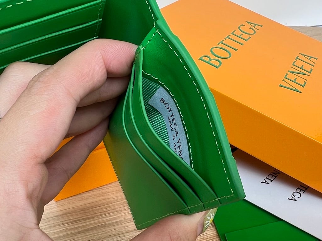 Bottega Veneta Intrecciato Card Case Green 592619 - 2
