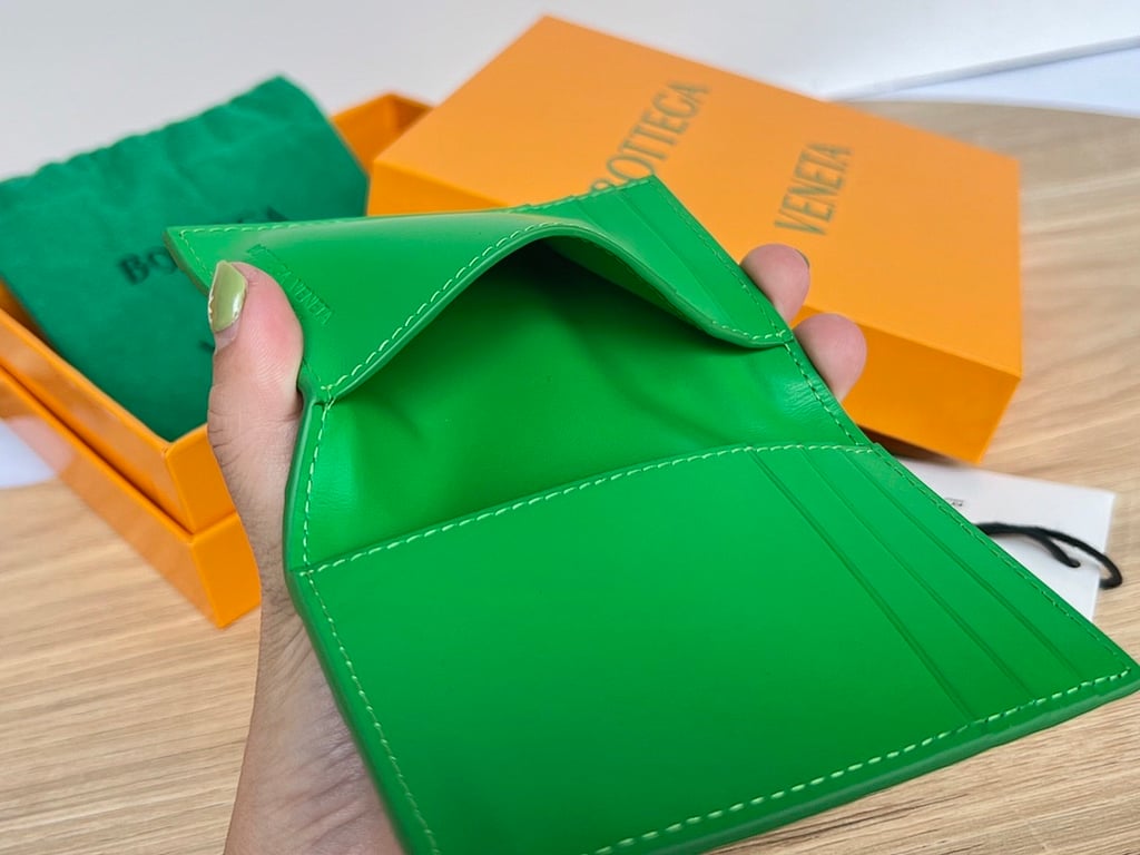 Bottega Veneta Intrecciato Card Case Green 592619 - 4