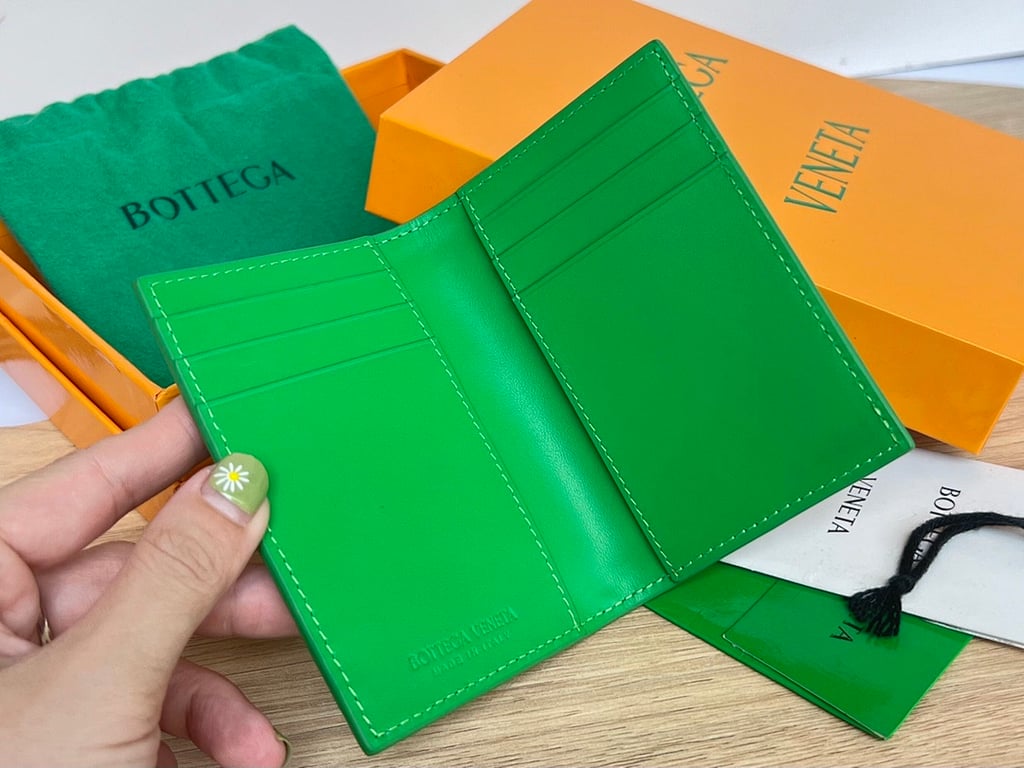 Bottega Veneta Intrecciato Card Case Green 592619 - 6