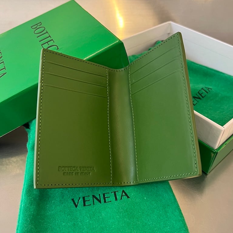 Bottega Veneta 592619 Intrecciato Card Holder Green - 6