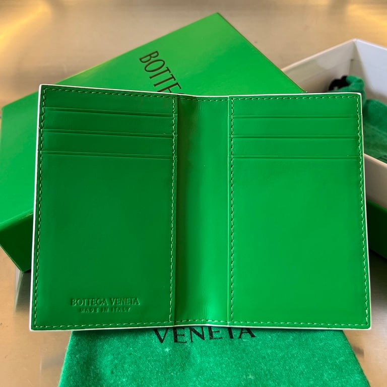 Bottega Veneta 592619 Intrecciato Card Holder White - 6
