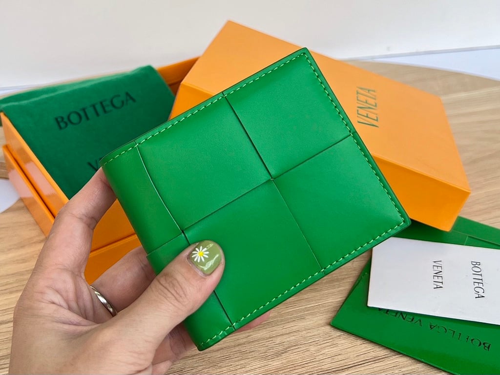Bottega Veneta 649603 Intrecciato Bi-fold Wallet Green - 9