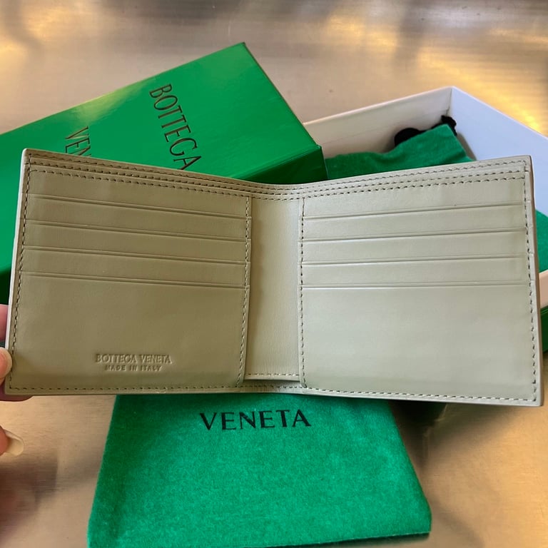 Bottega Veneta Bi-fold Wallet Travertine Green - 6