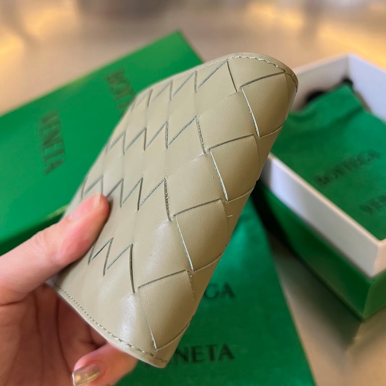 Bottega Veneta Bi-fold Wallet Travertine Green - 7