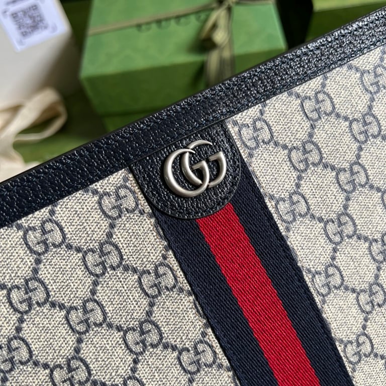 Gucci Ophidia GG Supreme Pouch Blue - 6