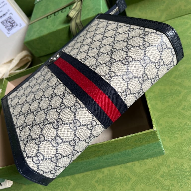Gucci Ophidia GG Supreme Pouch Blue - 8