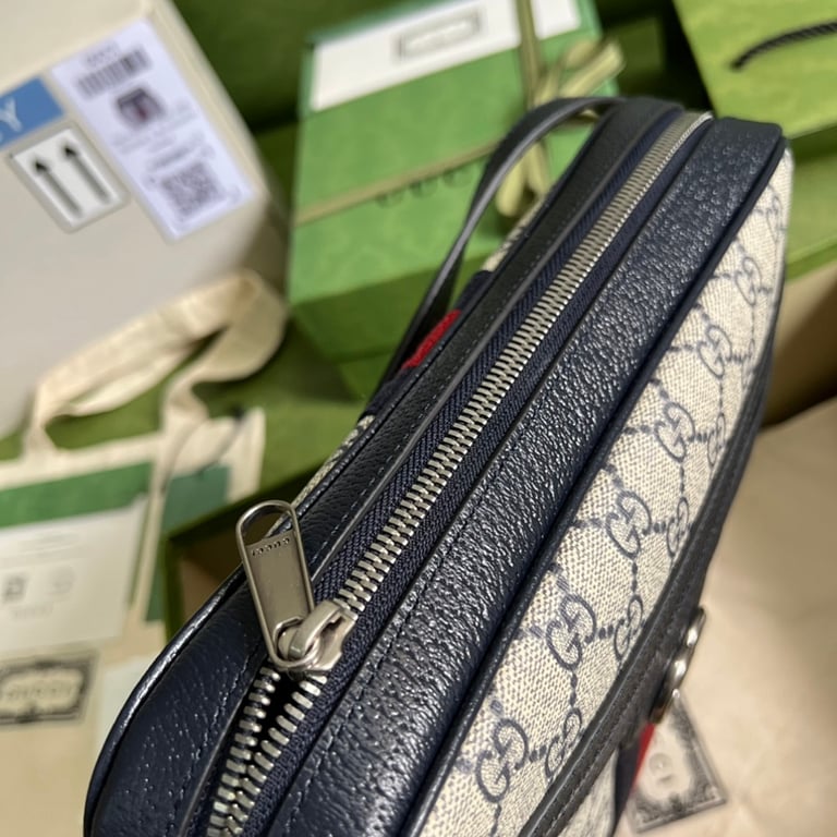 Gucci Ophidia GG Supreme Messenger Bag Blue - 5