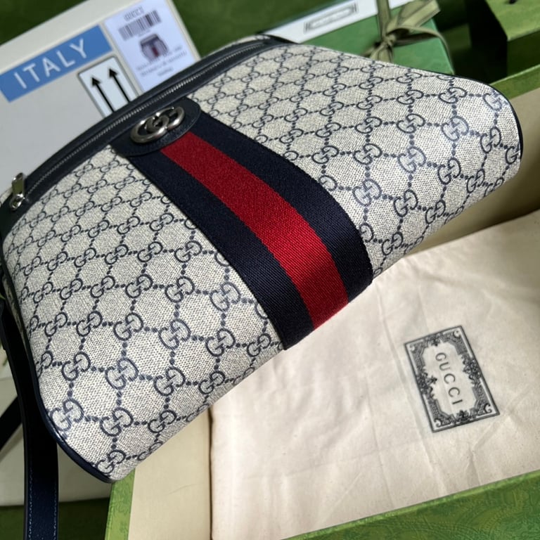 Gucci Ophidia GG Supreme Messenger Bag Blue - 8