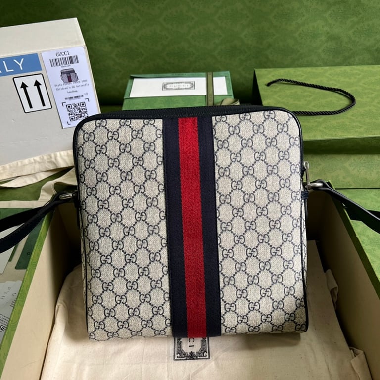 Gucci Ophidia GG Supreme Messenger Bag Blue - 9