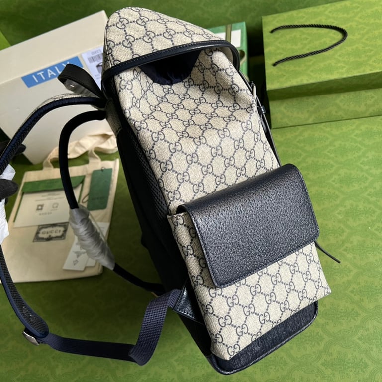 Gucci Ophidia GG Supreme Backpack Blue/Beige - 7
