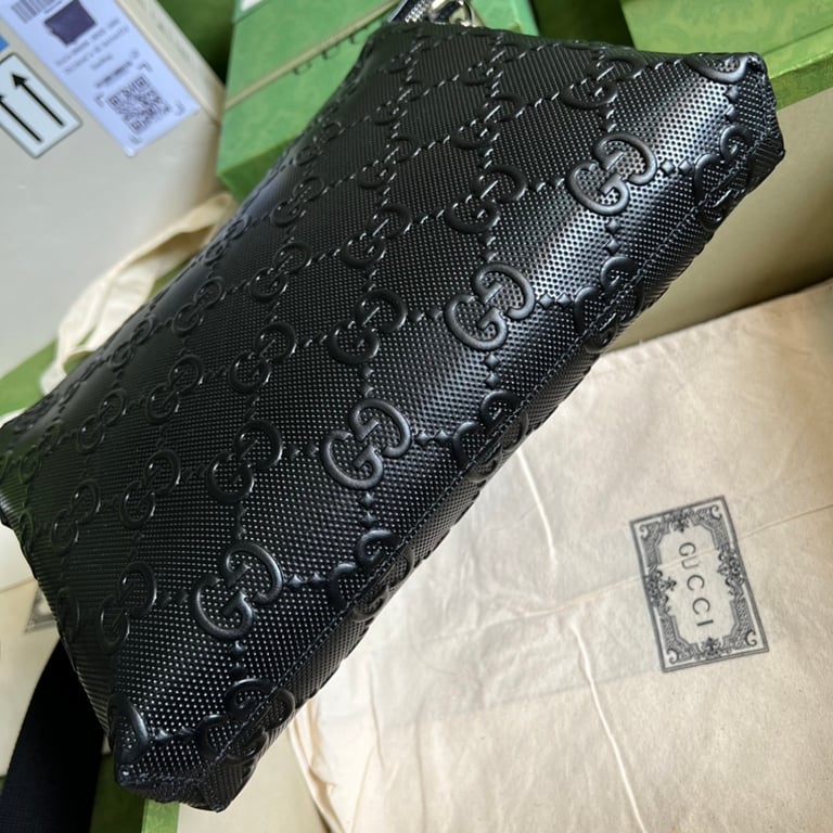 Gucci GG Embossed Leather Crossbody Bag 696009 - 8