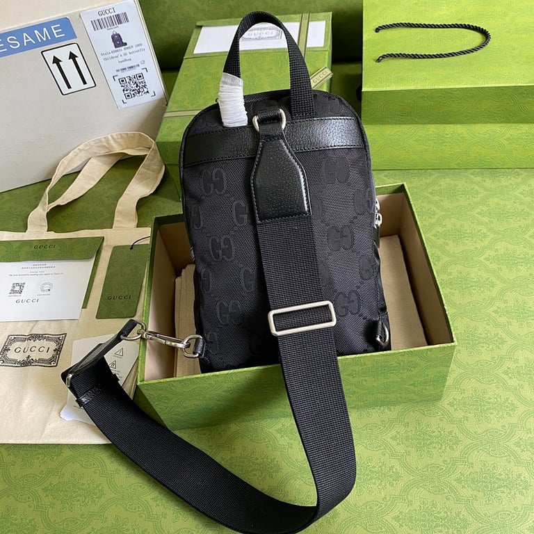 Gucci GG Supreme Sling Bag Black 658631 - 9