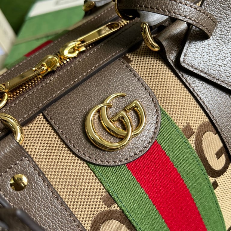 Gucci Jumbo GG Duffle Bag Brown - 6