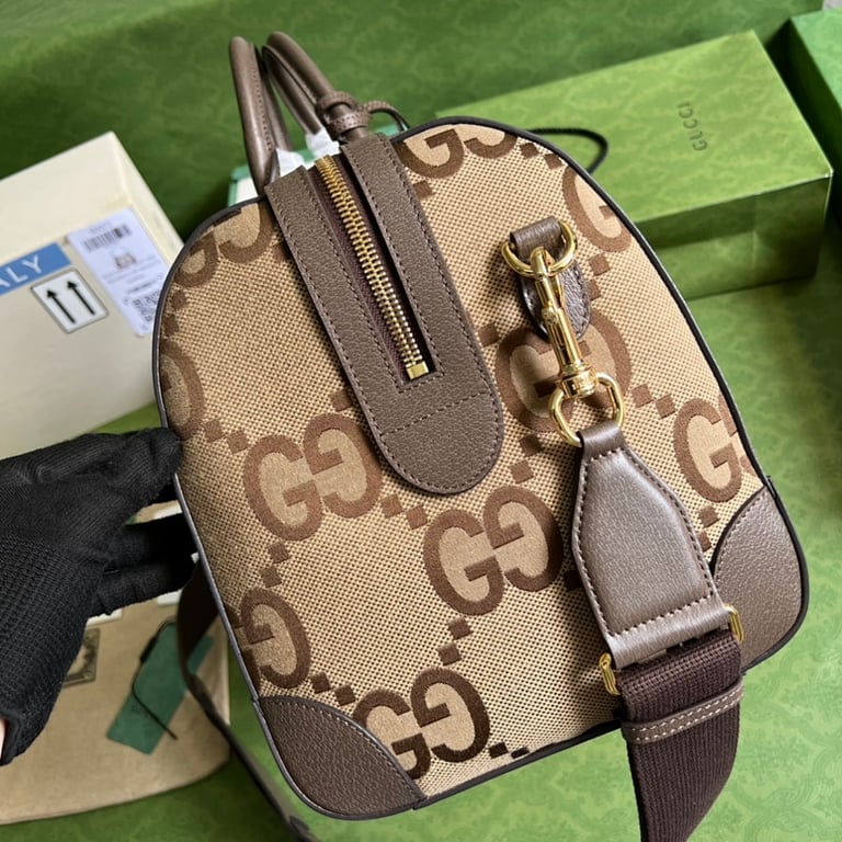 Gucci Jumbo GG Duffle Bag Brown - 7