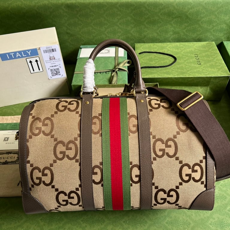 Gucci Jumbo GG Duffle Bag Brown - 9