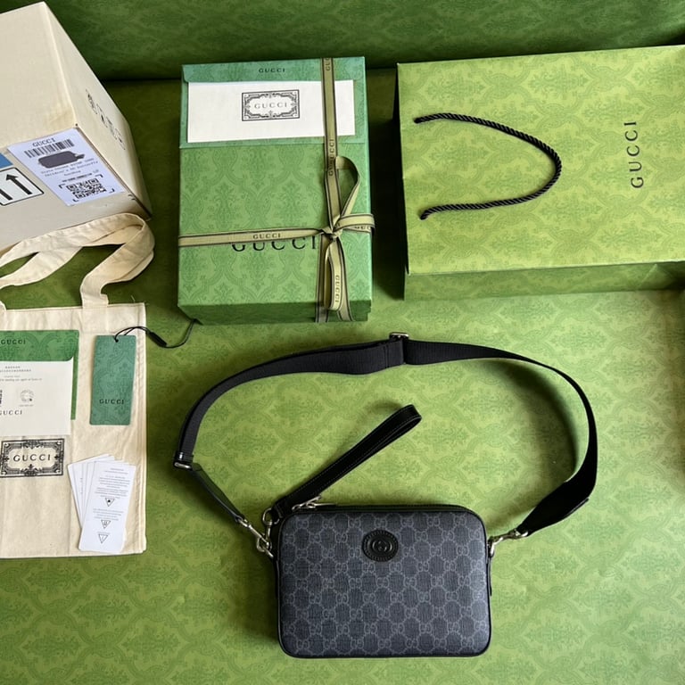 Gucci Ophidia GG Supreme Messenger Bag Grey - 2