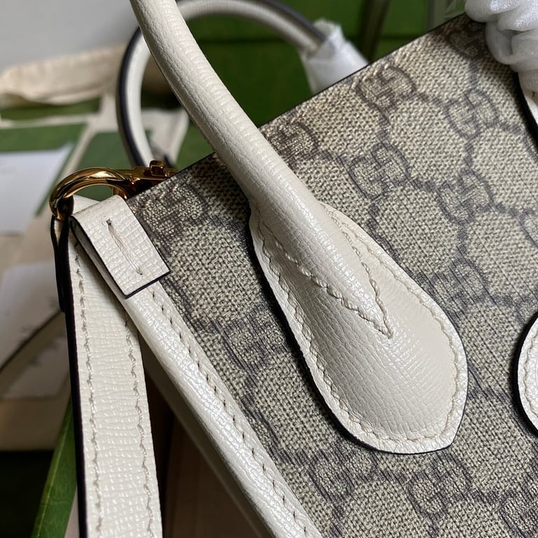 Gucci Retro Mini Tote GG Supreme White 671623 - 4