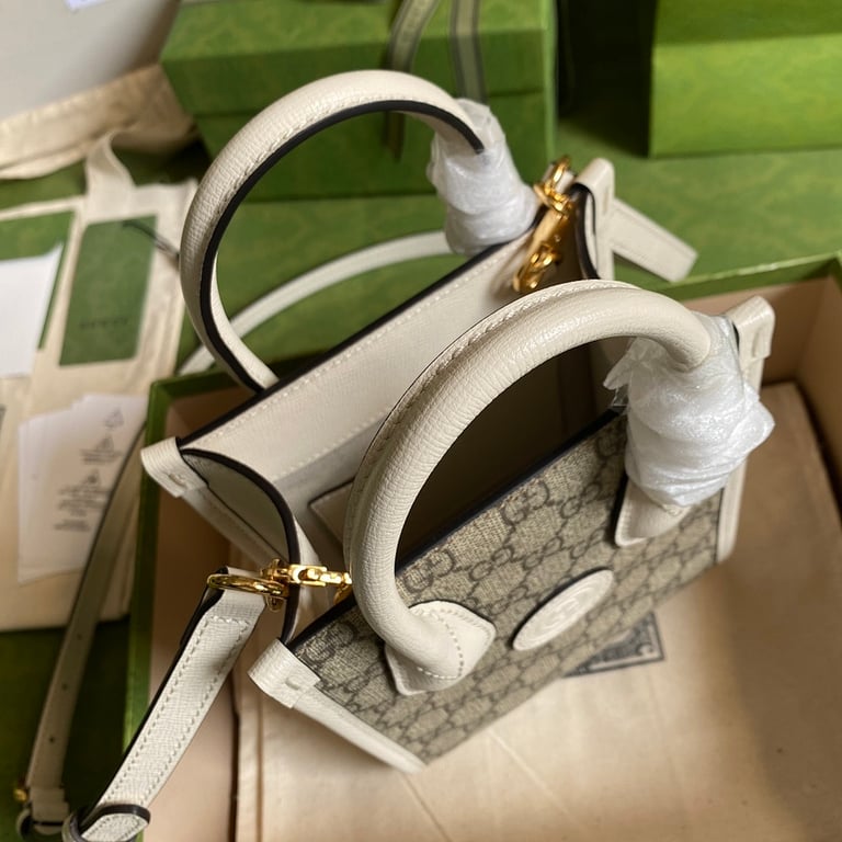 Gucci Retro Mini Tote GG Supreme White 671623 - 5