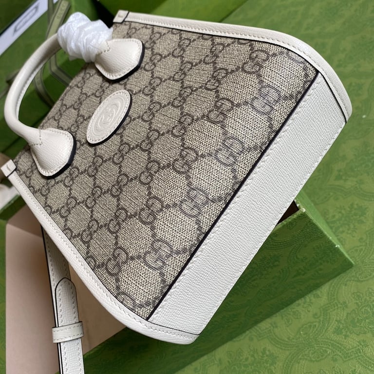 Gucci Retro Mini Tote GG Supreme White 671623 - 8