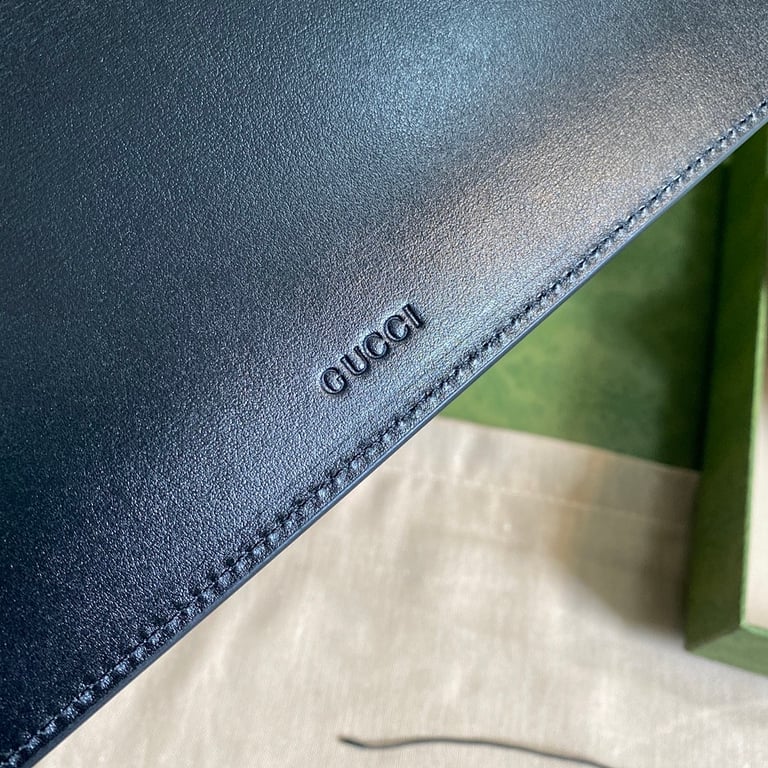 Gucci Marmont Slim Clutch Black Leather - 6