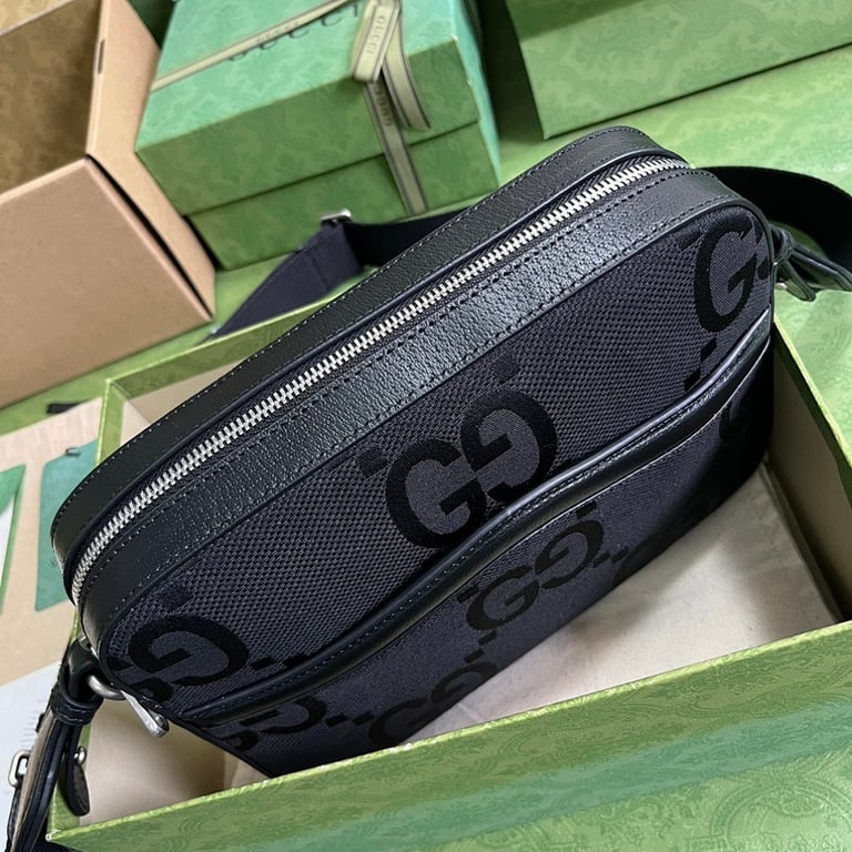 Gucci Jumbo GG Messenger Bag Black - 5