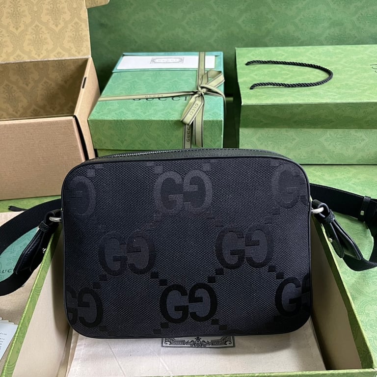 Gucci Jumbo GG Messenger Bag Black - 9