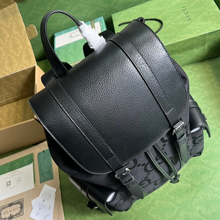 Gucci Jumbo GG Backpack Black - 5