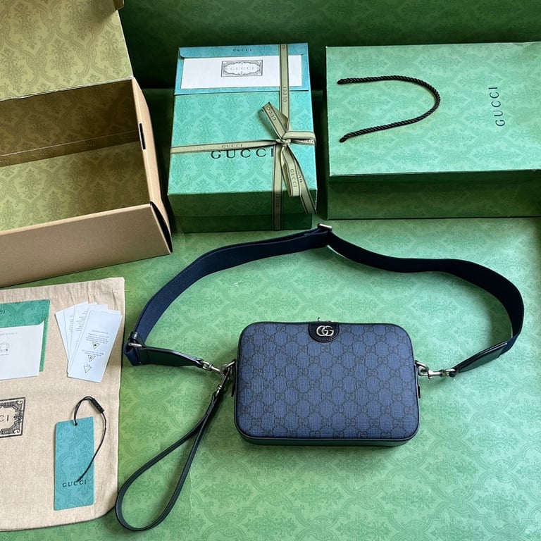 Gucci Ophidia GG Supreme Messenger Bag Blue - 6