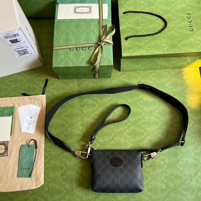 Gucci Interlocking G Messenger Bag Black 723306 - 2