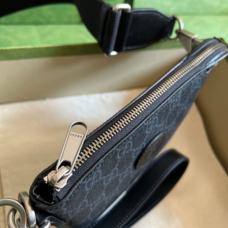 Gucci Interlocking G Messenger Bag Black 723306 - 5