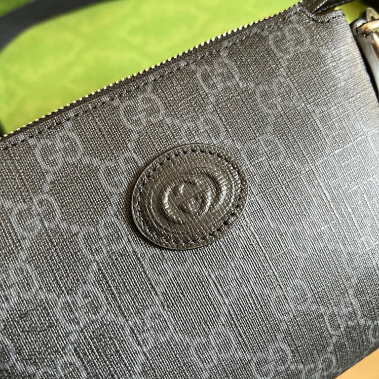 Gucci Interlocking G Messenger Bag Black 723306 - 6