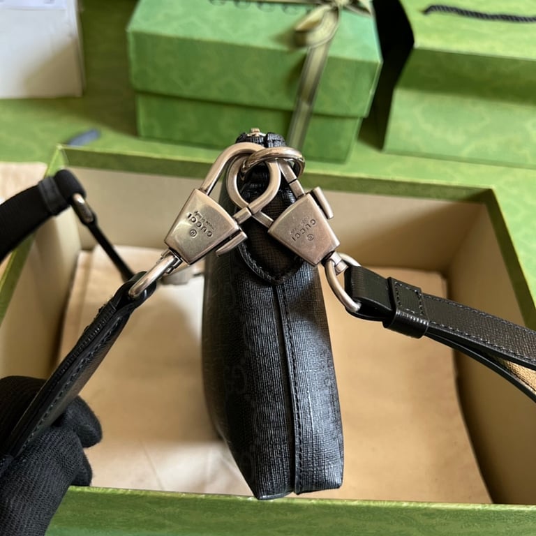 Gucci Interlocking G Messenger Bag Black 723306 - 7