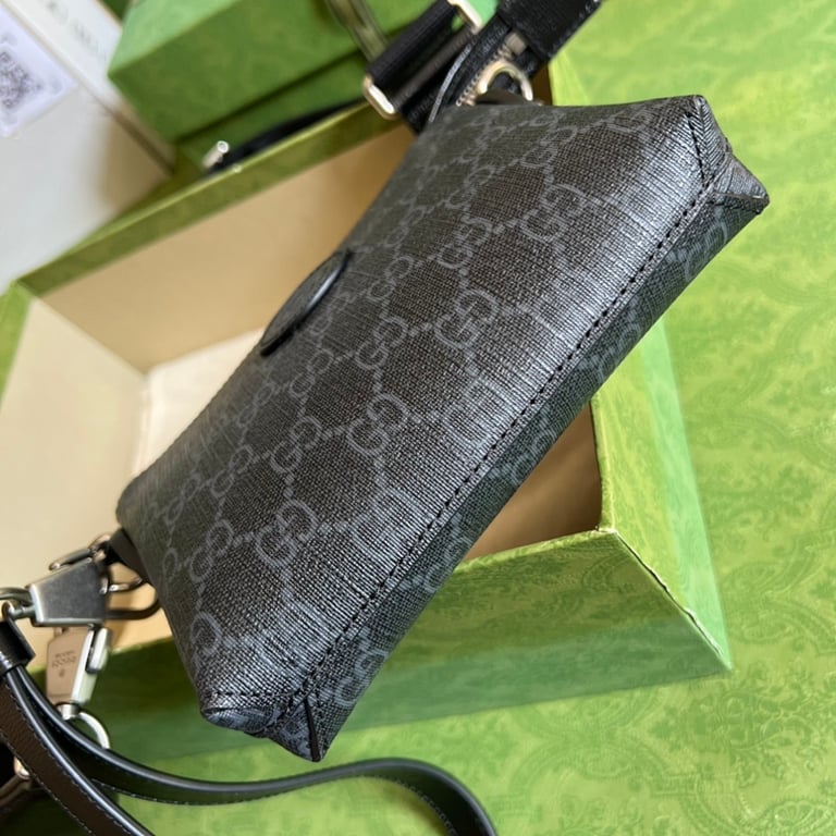 Gucci Interlocking G Messenger Bag Black 723306 - 8