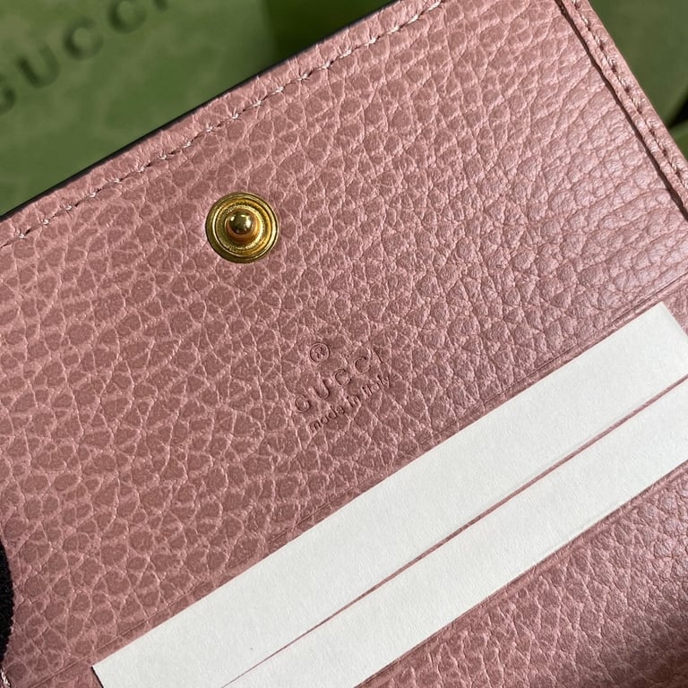 Gucci GG Marmont Card Case Wallet Pink - 3