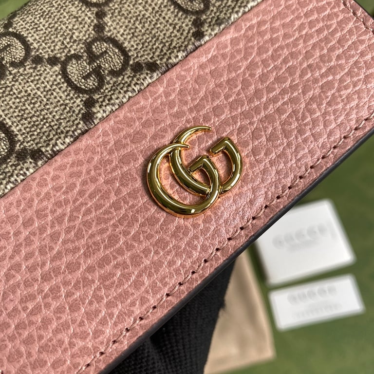 Gucci GG Marmont Card Case Wallet Pink - 6