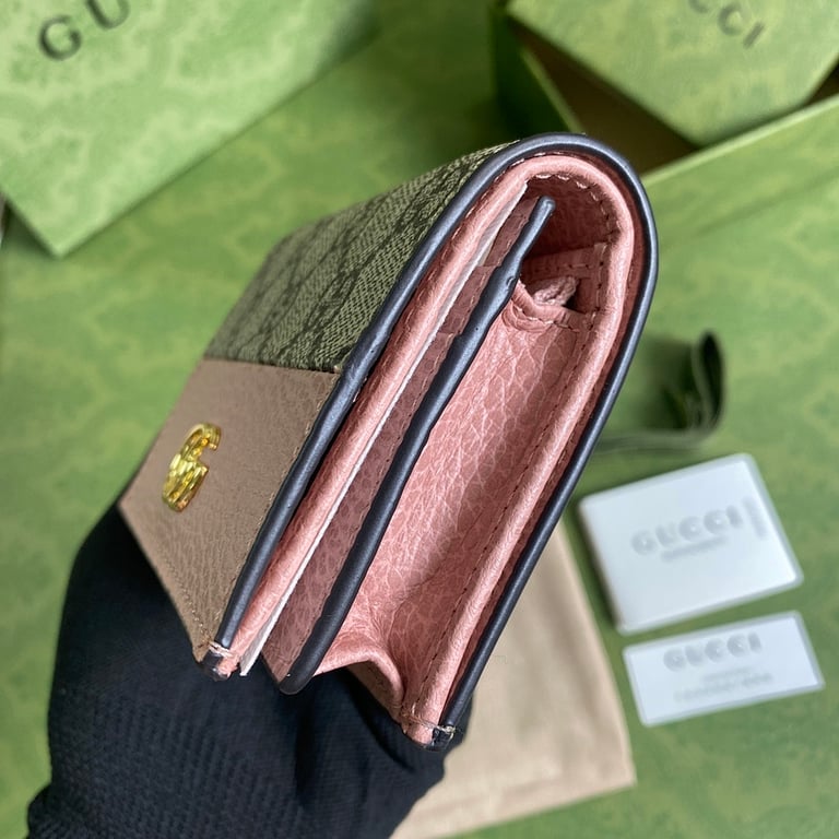 Gucci GG Marmont Card Case Wallet Pink - 7