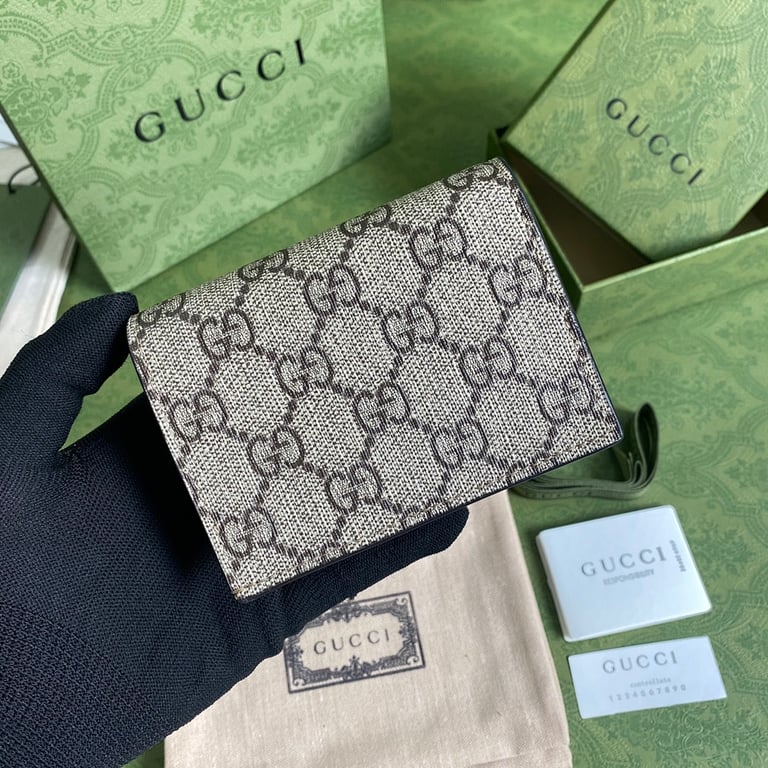 Gucci GG Marmont Card Case Wallet Pink - 9