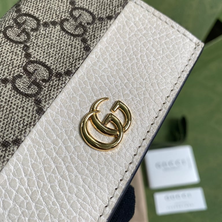 Gucci GG Marmont Card Case Wallet White - 6