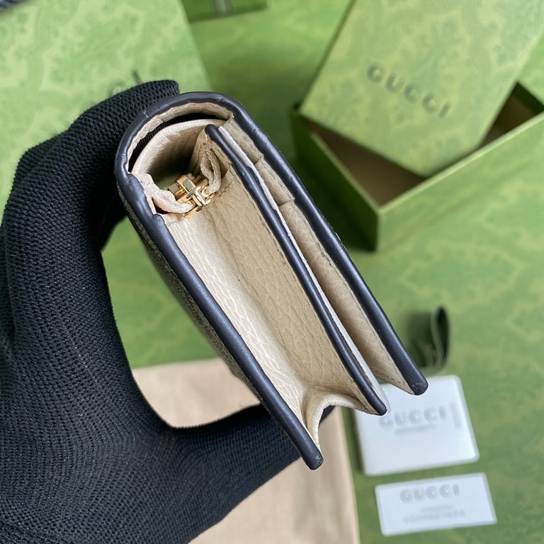 Gucci GG Marmont Card Case Wallet White - 7