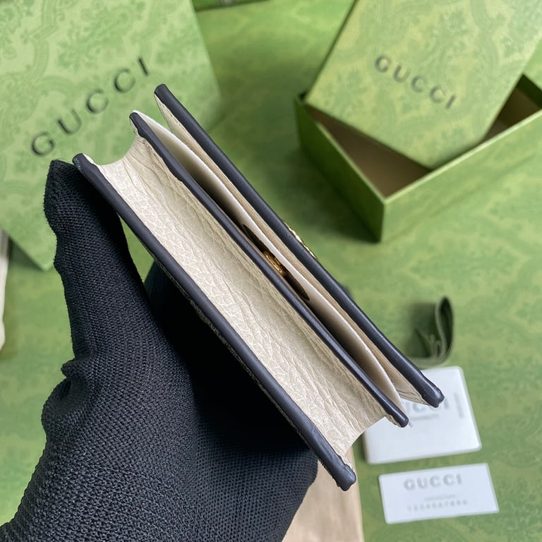 Gucci GG Marmont Card Case Wallet White - 8