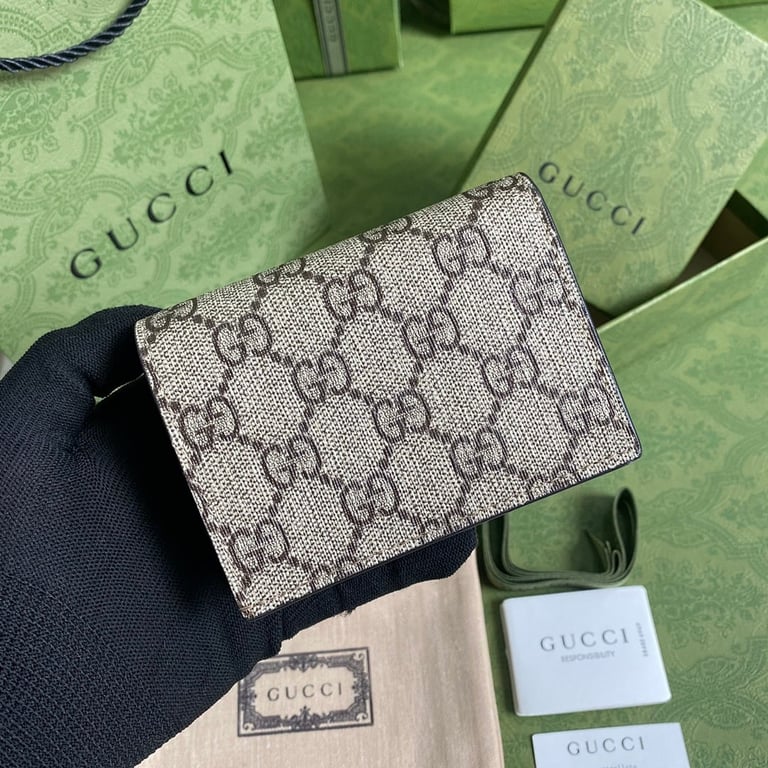 Gucci GG Marmont Card Case Wallet White - 9