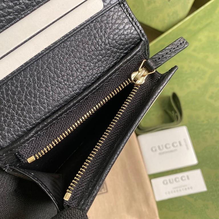 Gucci GG Marmont Card Case Wallet Black - 3