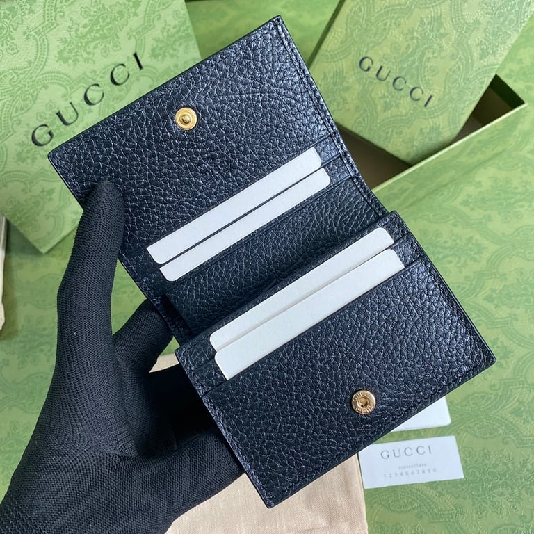 Gucci GG Marmont Card Case Wallet Black - 5