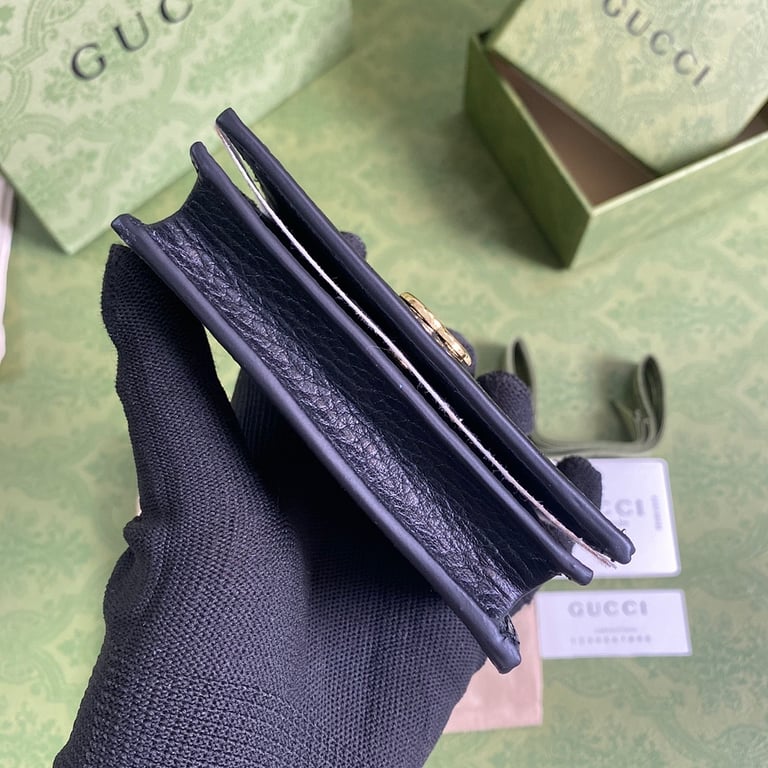 Gucci GG Marmont Card Case Wallet Black - 8