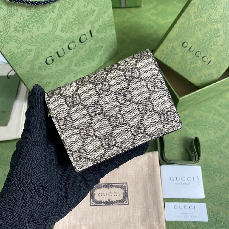 Gucci GG Marmont Card Case Wallet Black - 9